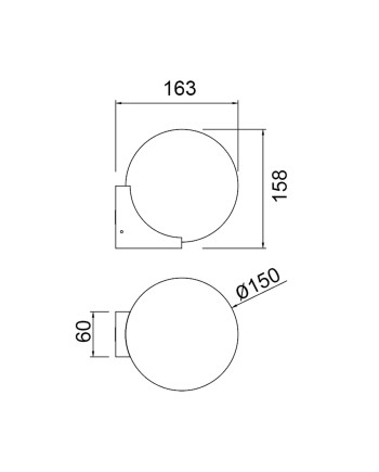 INTERLAKEN * APLIQUE IP54 G9 NEGRO